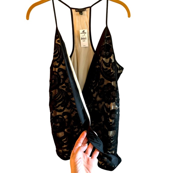 Express Tank Plunging Neckline Racerback  NWT - Picture 2 of 5